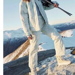 FP Movement by Free People Cream Straight Leg Pants